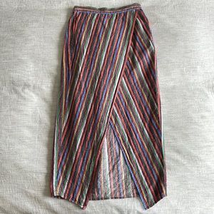 Madewell Overlay Wrap Midi Skirt